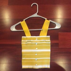 Yellow tan top from pacsun